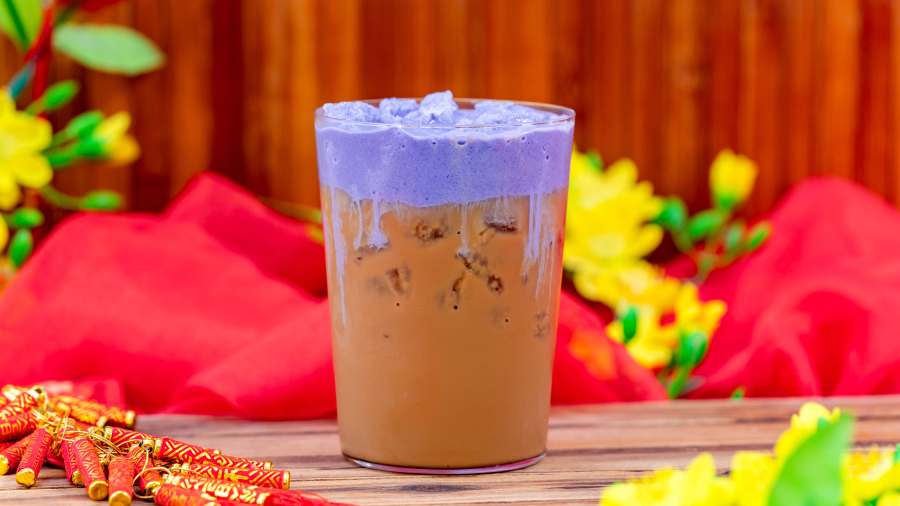 Taro Vietnamese-style Iced Coffee. (David Nguyen/Disneyland Resort)