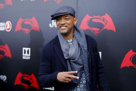 Actor Will Smith attends New York premiere of "Batman V Superman: Dawn Of Justice" at Radio City Music Hall in New York, March 20, 2016. REUTERS/Eduardo Munoz