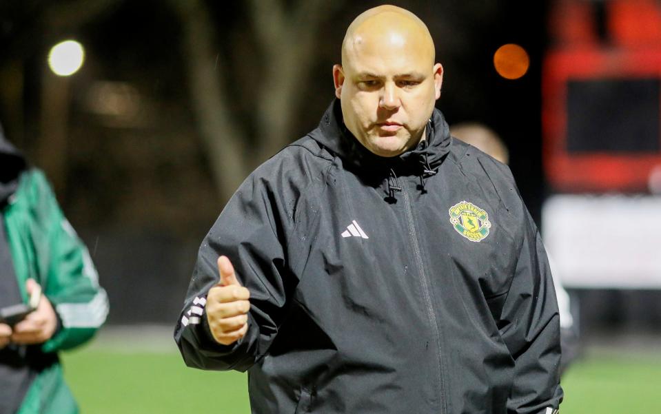 Captain Shreve boys soccer coach Greg Palmer was named the District 1-5A Coach of the Year recently.