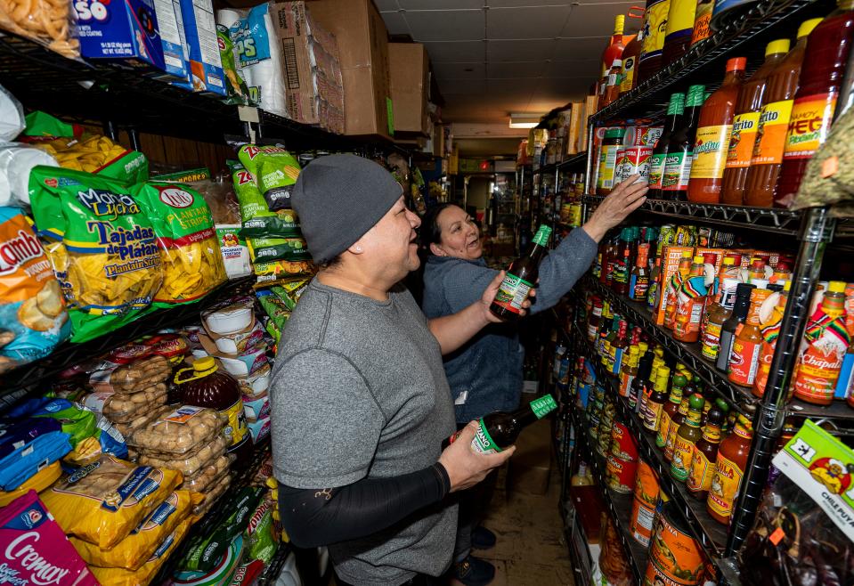 Luis and Eva Islas, owners of Tienda y Taqueria La Preferida, have been stocking more Central American foods in their Mexican grocery store and taco shop.