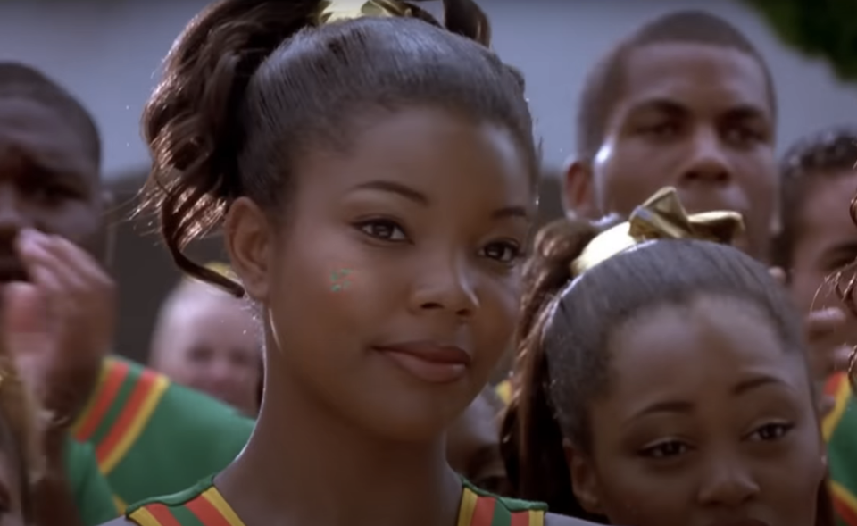 closeup of a cheerleader