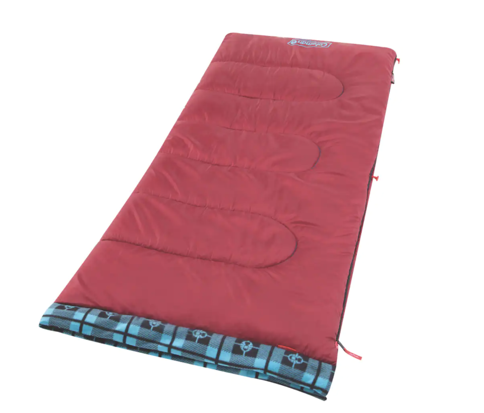 Coleman's Granite Peak Insulated Sleeping Bag is lined with fleece and features a 10 degrees celsius temperature rating. (Photo via Canadian Tire)