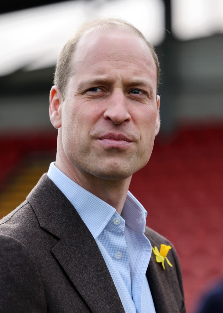 William visits to The Turf Pub, next to The Racecourse Ground as he marks St. David’s Day in Wrexham, Wales, on March 1. Chris Jackson-Getty/POOL supplied by Splash News / SplashNews.com