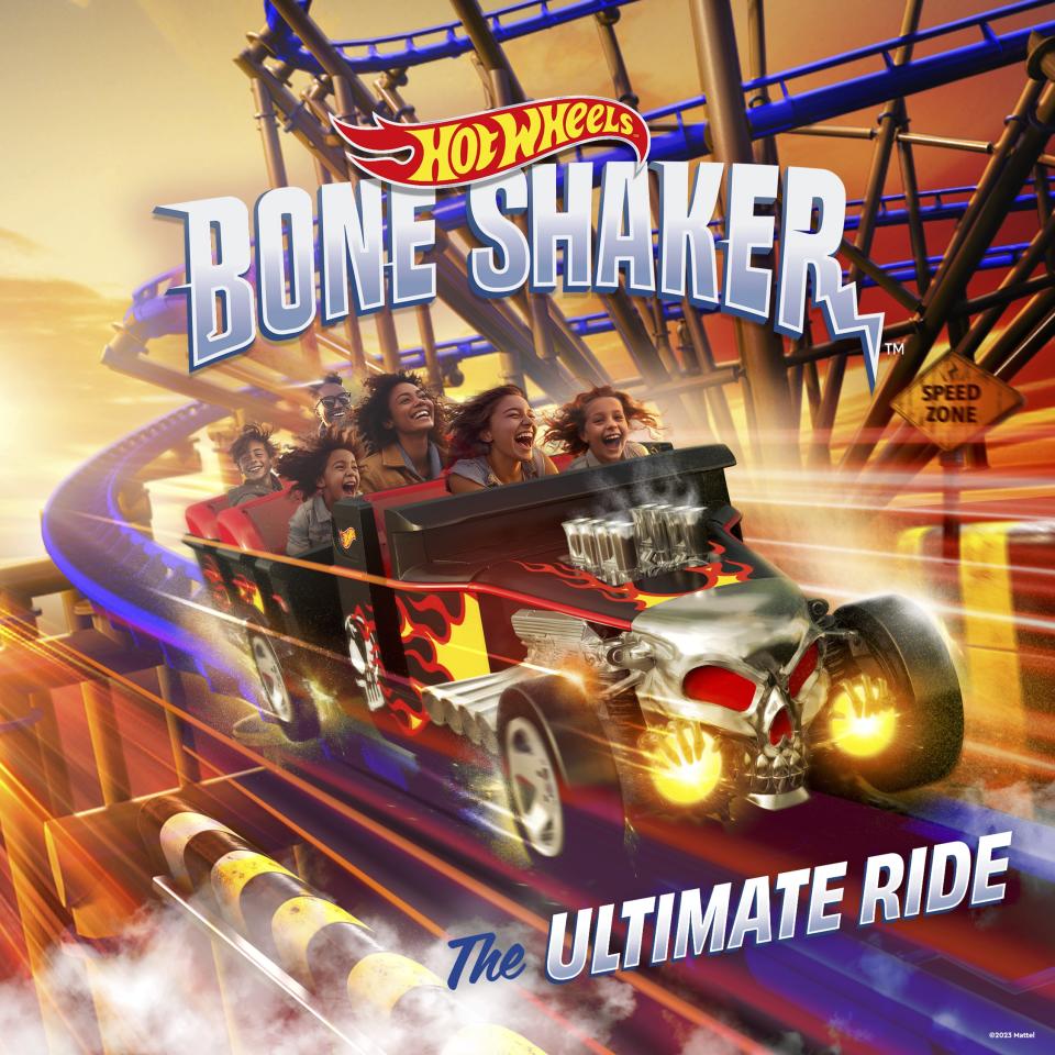 Hot Wheels Bone Shaker: The Ultimate Ride will be equal parts nostalgia and thrills. (Photo courtesy of VAI Resorts and Mattel)