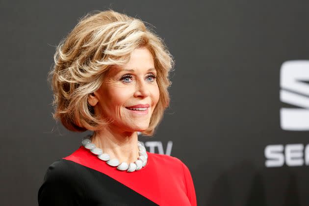 Fonda arrives for the Goldene Kamera on March 4, 2017 in Hamburg, Germany. (Photo: Isa Foltin via Getty Images)