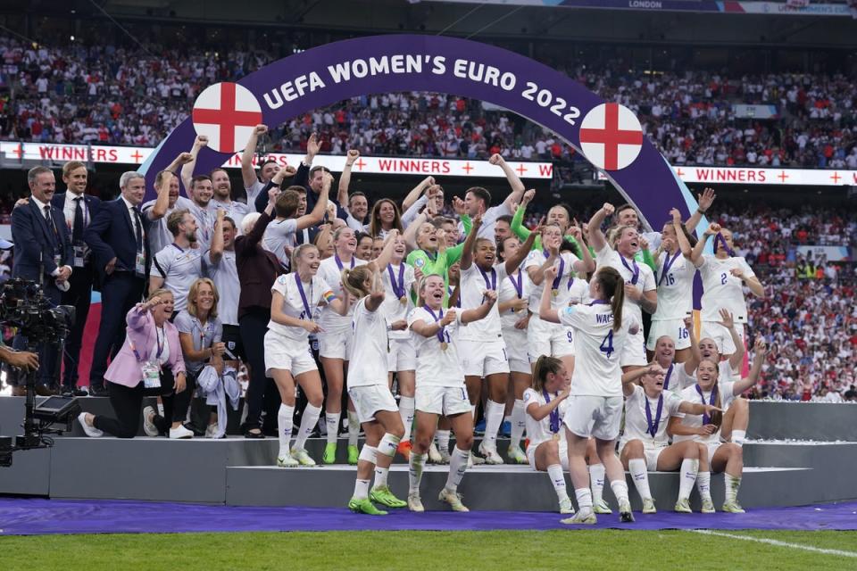 England will take part when a women’s Nations League competition starts next year (Danny Lawson/PA) (PA Wire)
