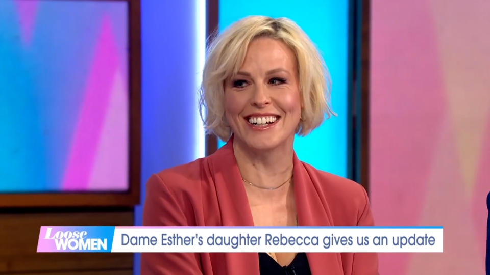 Esther Rantzen's daughter has told Loose Women that she was surprised by her mum's Dignitas comments.