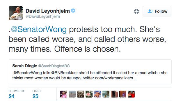 The tweet that kicked off the heated conversation. Photo: Twitter
