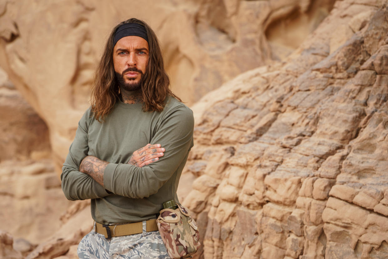 Pete Wicks was forced to leave 'Celebrity SAS: Who Dares Wins' after breaking his ribs. (Channel 4)