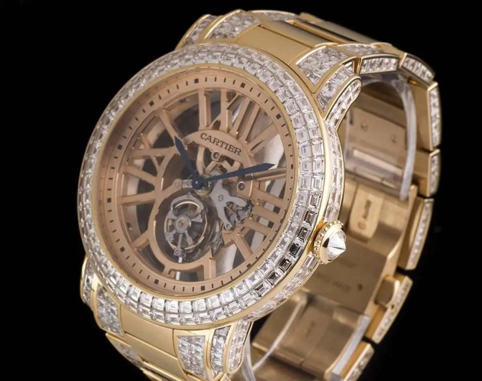 Cartier-Rose-Gold-Unique-Diamond-Set-Tourbillon-Skeleton-Wristwatch Most Expensive Watch