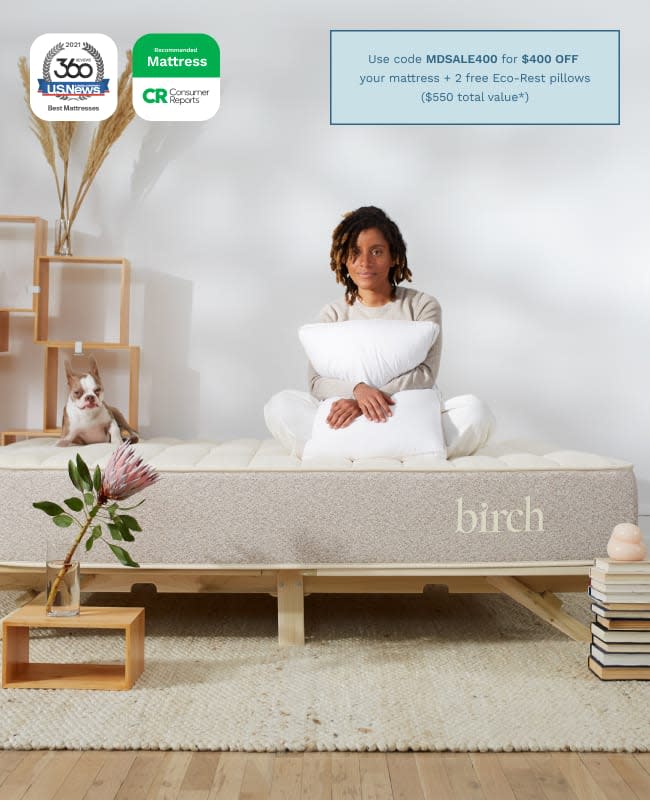 <p><a href="https://go.redirectingat.com?id=74968X1596630&url=https%3A%2F%2Fbirchliving.com%2Fproducts%2Fbirch-natural-organic-mattress%2Fqueen&sref=https%3A%2F%2Fwww.cosmopolitan.com%2Flifestyle%2Fg40219330%2Fbest-hybrid-mattresses%2F" rel="nofollow noopener" target="_blank" data-ylk="slk:Shop Now;elm:context_link;itc:0;sec:content-canvas" class="link ">Shop Now</a></p><p>Birch Natural Mattress</p><p>$1399.00</p><p>birchliving.com</p>