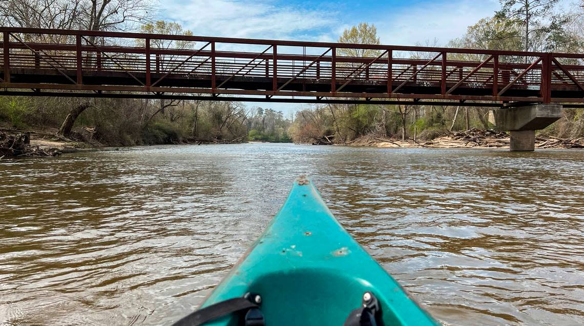 A view of a greenway bridge over the Neuse River near Raleigh. Travis Long/tlong@newsobserver.com