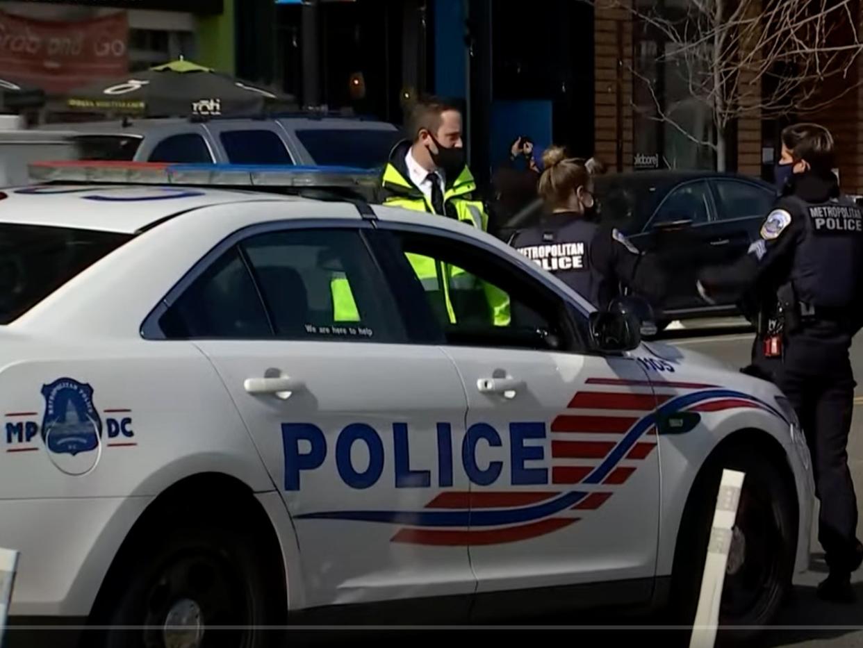 <p>A Metropolitan Police Department police vehicle</p> ((WUSA9 - YouTube))