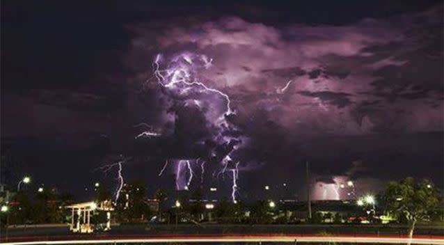 The storm as seen from Harrisdale. Photo: Supplied/Emma Arangio