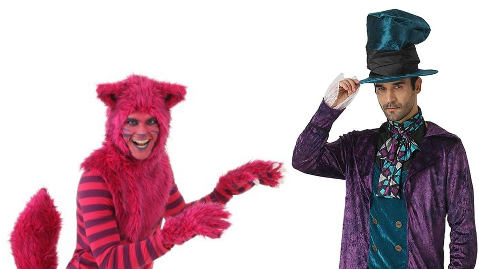 disney couple costumes cheshire cat and mad hatter