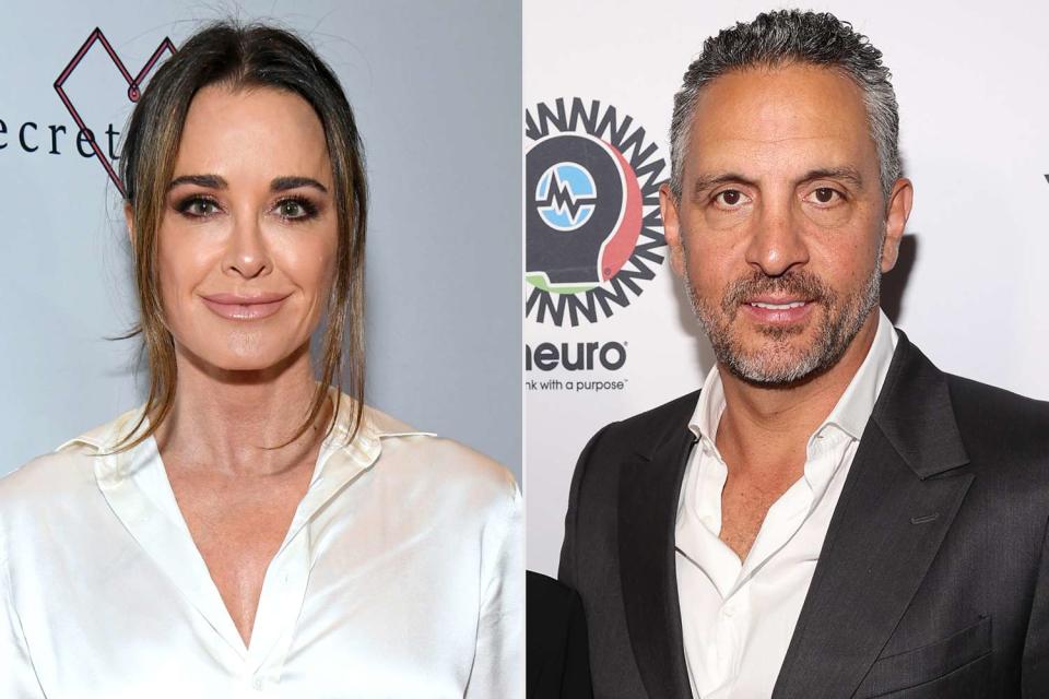 <p>Jon Kopaloff/Getty; Jesse Grant/Getty </p> Kyle Richards and Mauricio Umanksy