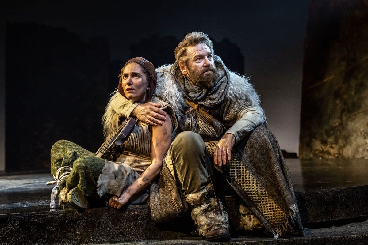 Jessica Revell as the Fool and Kenneth Branagh as Lear (Johan Persson)