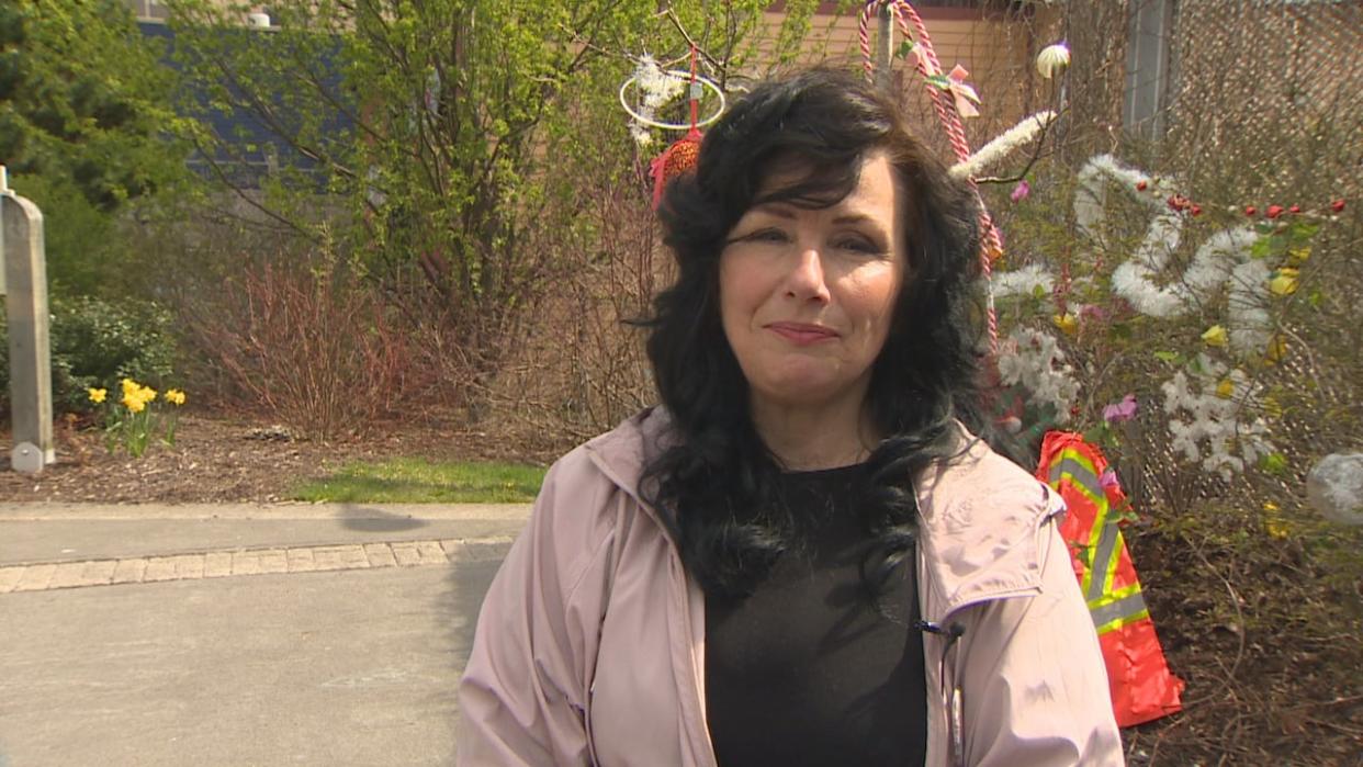 Tina Olivero says bringing in life-saving naloxone kits to schools is a good step to combating drug addictions but that more needs to be done. (Mark Quinn/CBC - image credit)
