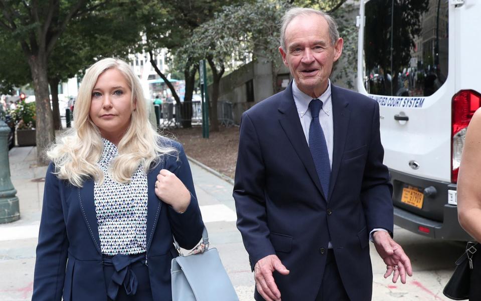 Virginia Roberts Giuffre with David Boies, her lawyer - Reuters/Shannon Stapleton