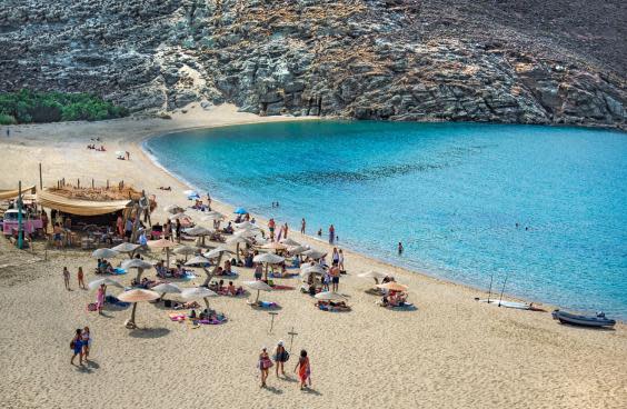 The beach at Kolimbithra (Peter Marston)