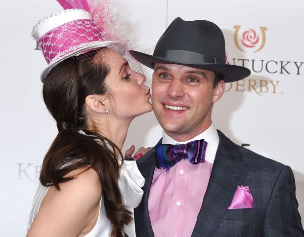 <p>AFF / Alamy</p> Jesse Spencer and Kali Woodruff at the 144th Kentucky Derby in 2018.