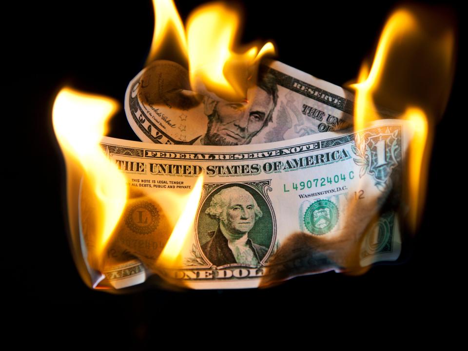 Dollar In Flames