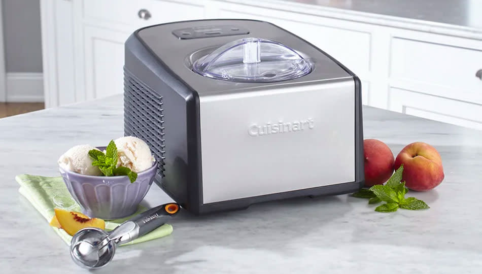 Create your own flavors with Cuisinart's ice cream maker. Peachy, right? (Photo: Wayfair)