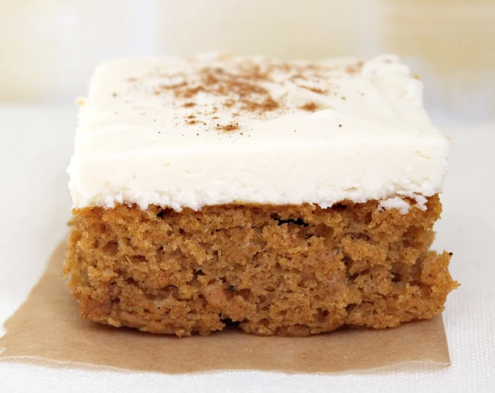 <p>Lori Lange</p><p>This pumpkin bars dessert recipe is a good one to start the pumpkin season with since it makes a large pan of 36 bars. </p><p><strong>Get the recipe: <em><a href="https://parade.com/341699/lorilange/pumpkin-bars-with-cream-cheese-frosting/" rel="nofollow noopener" target="_blank" data-ylk="slk:Pumpkin Bars with Cream Cheese Frosting;elm:context_link;itc:0;sec:content-canvas" class="link rapid-noclick-resp">Pumpkin Bars with Cream Cheese Frosting</a></em></strong></p>