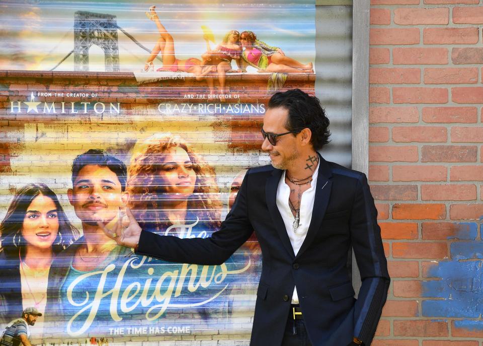 Marc Anthony attends the opening night premiere of "In The Heights" during the Tribeca Festival. Anthony has a role in the musical.