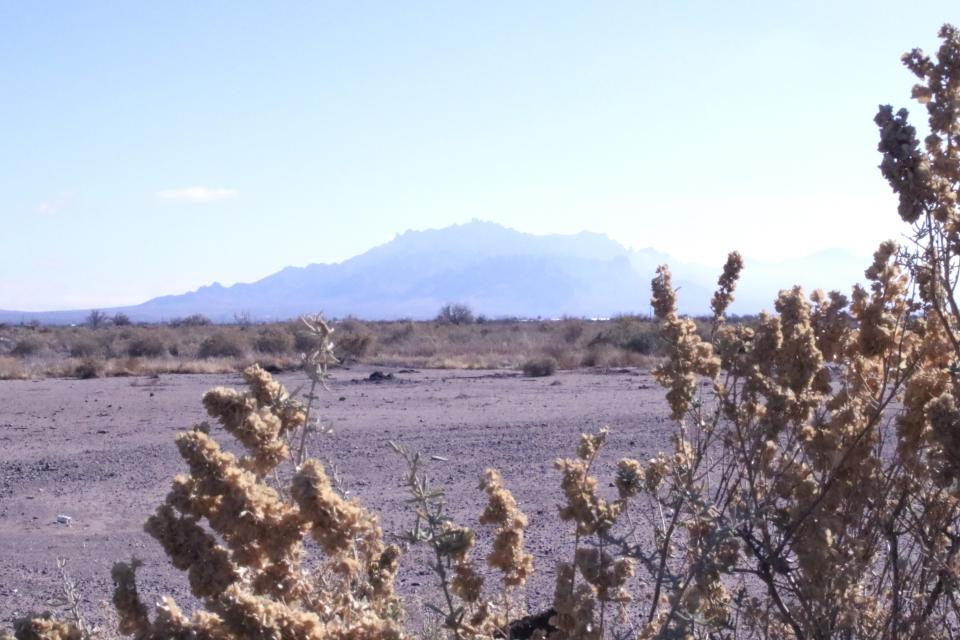 Residents living in remote regions of Luna County, New Mexico have few options for internet access and say they often get spotty, unreliable service. The Florida Mountains, as seen from near Deming on Dec. 20, 2023, help to define the horizon in the remote, southern part of the county.