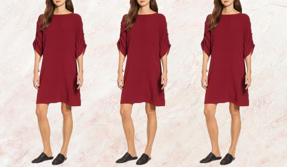 You'll have to refrain yourself from wearing this silk shift every day. (Photo: Nordstrom Rack)