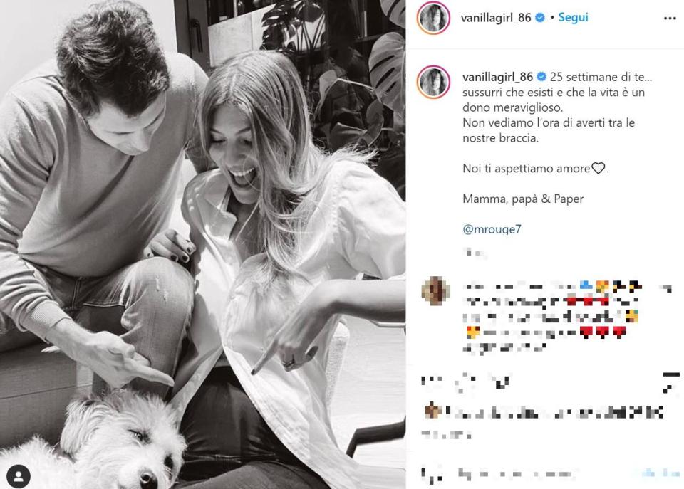 L'ex Miss Italia sarà mamma per la prima volta. La 34enne, al sesto mese di gravidanza, ha pubblicato un dolcissimo scatto sui social per dare la splendida notizia. Con lei il marito Marco Roscio.