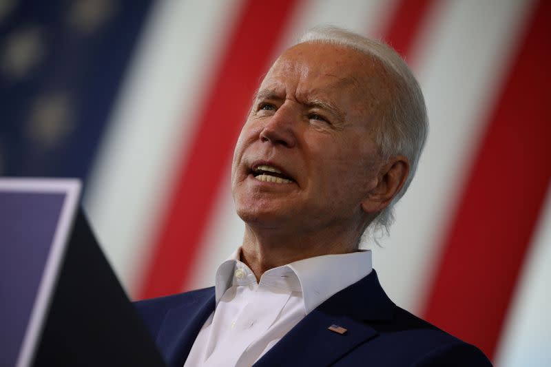 FILE PHOTO: Democratic presidential candidate Joe Biden campaigns in Florida