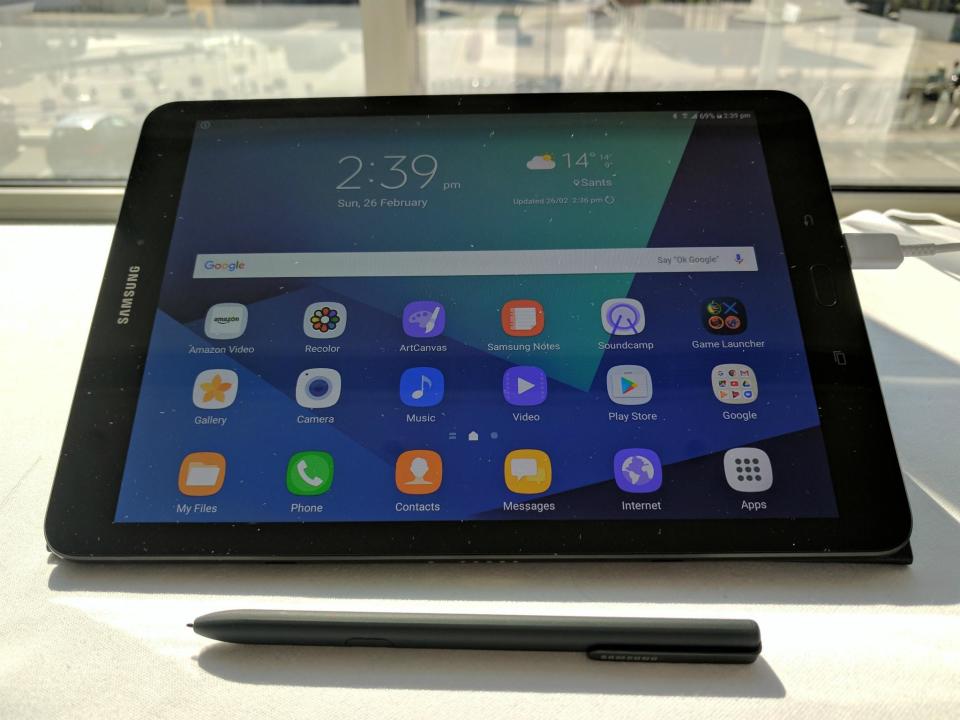 Samsung has launched the productivity-focused Galaxy Book alongside the Tab S3 (above)