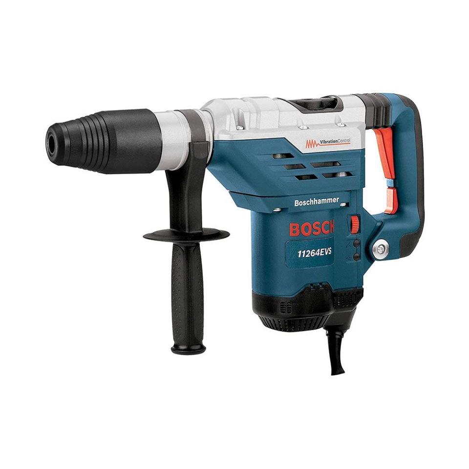 <p><strong>BOSCH</strong></p><p>amazon.com</p><p><strong>$658.64</strong></p><p><a href="https://www.amazon.com/dp/B0020ML69K?tag=syn-yahoo-20&ascsubtag=%5Bartid%7C10060.g.37680365%5Bsrc%7Cyahoo-us" rel="nofollow noopener" target="_blank" data-ylk="slk:Shop Now;elm:context_link;itc:0;sec:content-canvas" class="link ">Shop Now</a></p><p><strong>Key Specs</strong></p><ul><li><strong>Weight:</strong> 14.3 pounds</li><li><strong>Impact Energy:</strong> 6.8 (J)</li><li><strong>Modes:</strong> Hammer drill/Hammer-only</li></ul><p>If your priority is maximum destruction, consider this extra-powerful Bosch combination drill. Its 13-amp motor makes it much more powerful than the 8- or 8.5-amp models you typically find, and the active vibration control makes it comfortable to use, whether that’s drilling or chiseling. </p><p>In addition to rotary mode it can also be used in hammer only mode, which can be switched to turbo mode for an additional 20% more power. The SDS bit system also allows you to switch out bits one-handed, a feature that can save a lot of time if you’re planning on tackling several different drilling tasks at the same time. </p>