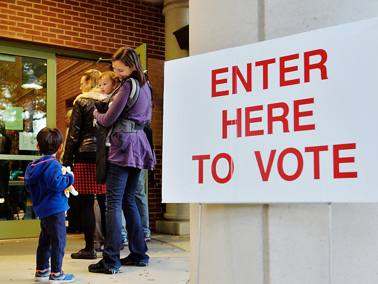 Voters in North Carolina in 2016: Getty Images