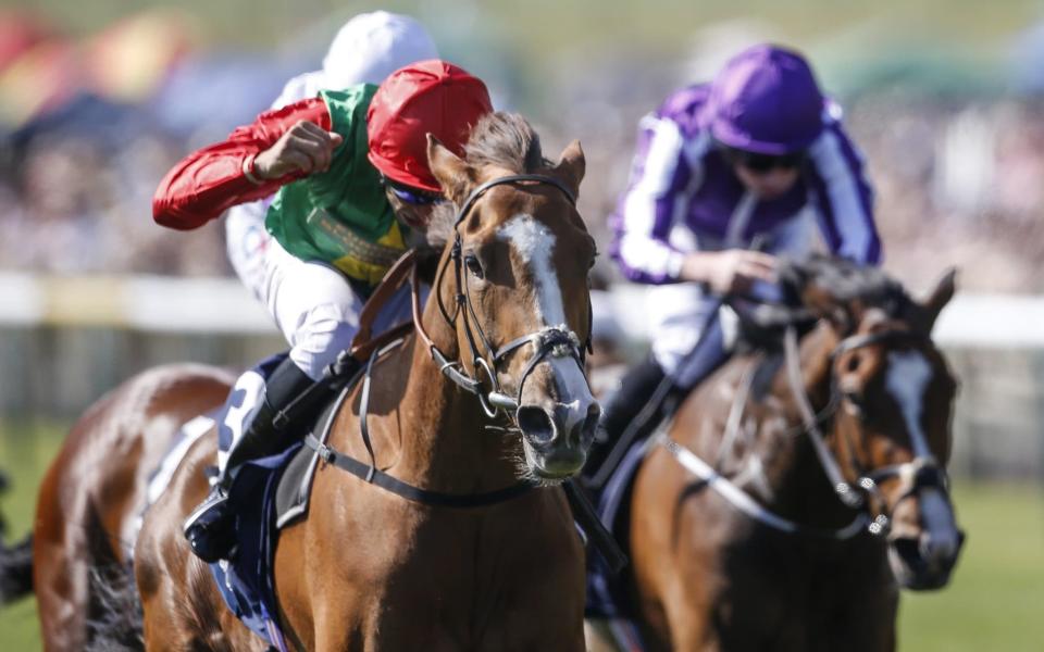 Billesdon Brook and Sean Levey get up to win the Qipco 1,000 Guineas - Getty Images Europe