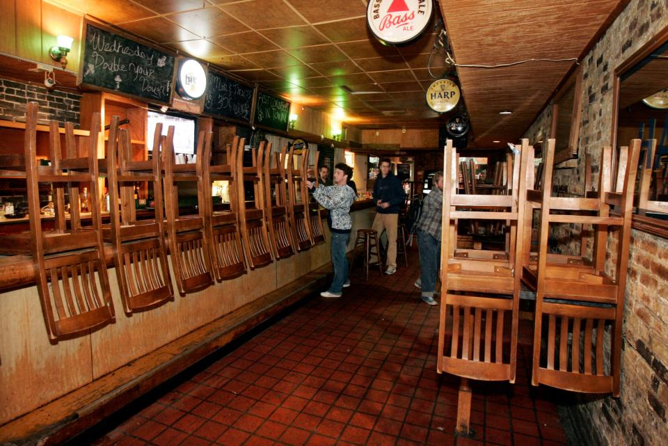 Hegarty's Pub gets ready for its own last call, after the bar fell behind on rent and was forced to close midday on April 29, 2010. It had operated at 1120 W. Wells St. since 1972.