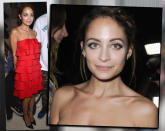 Hello sexy Lady: Nicole Richie schaute im schulterfreien, roten Kleidchen bei Valentino vorbei. Kein Wunder, dass sich die Fotografenmeute um die 31-Jährige drängte. (Bilder: Getty Images)