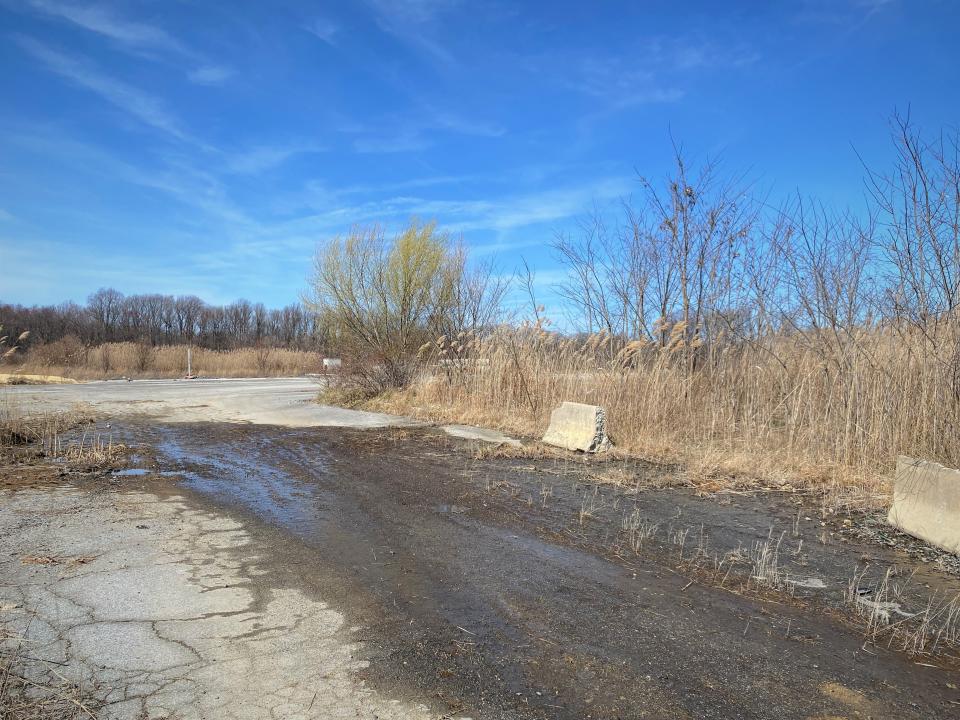 A view from Eagle Run Road of a Christiana property where Kimco Realty has proposed building two large warehouses. Kimco previously proposed building The Promenade at Christiana, a large retail center.