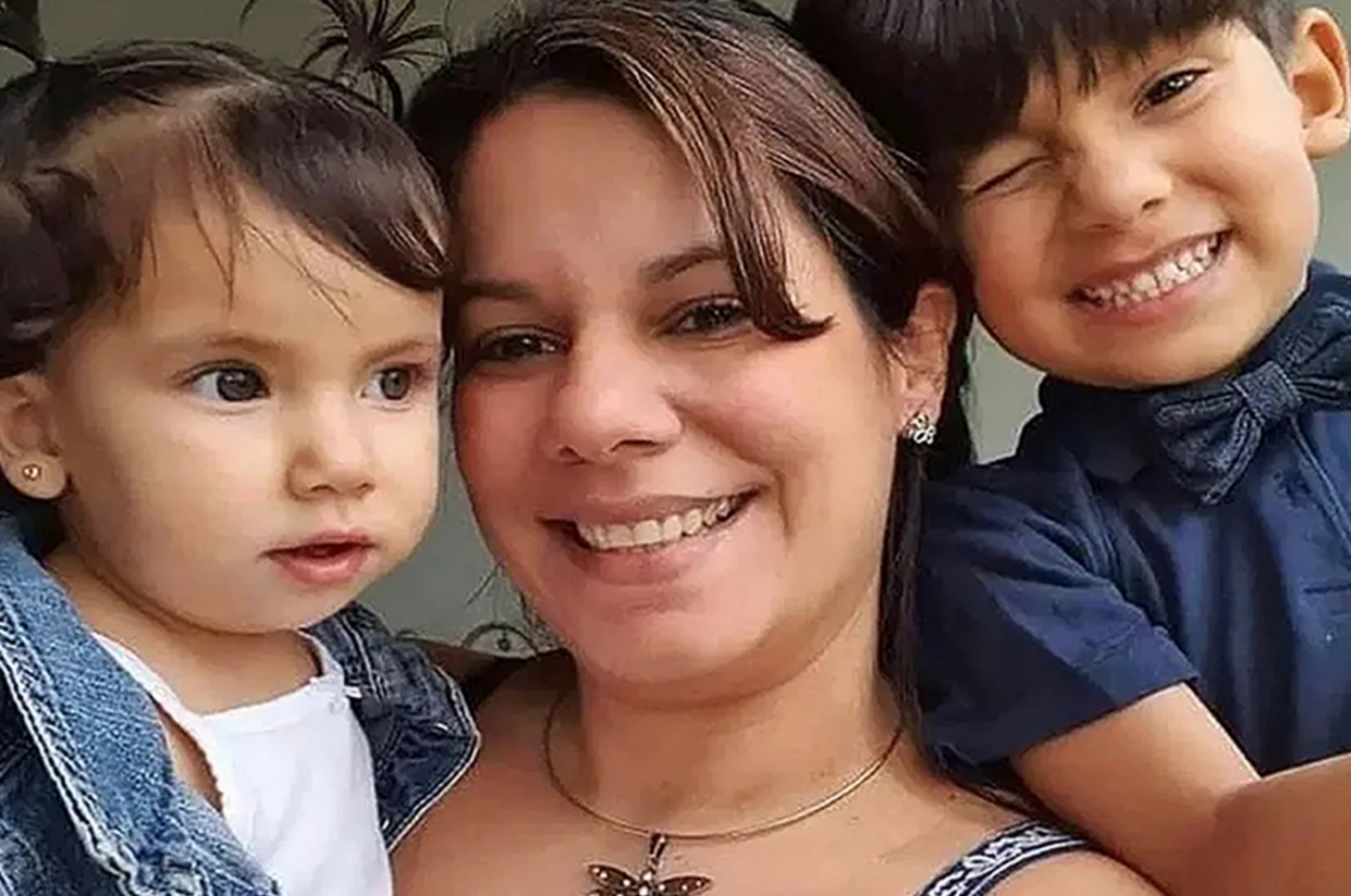 Marielys Chacón saved her two children 6-year-old Jose David, right, and Maria Beatrice, 2, by breastfeeding them (Facebook)