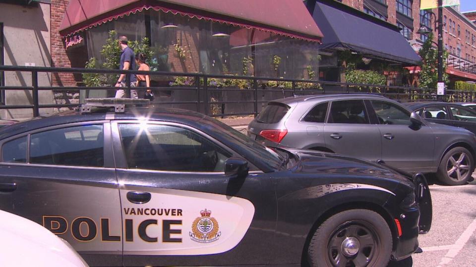 A police cruiser was seen outside the bar Wednesday afternoon.
