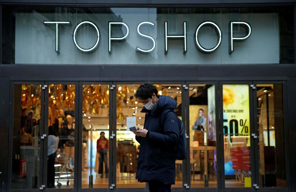 <p>Gift cards remain valid across all the Arcadia brands, but can only cover 50 per cent of a purchase</p> (AFP/Getty)