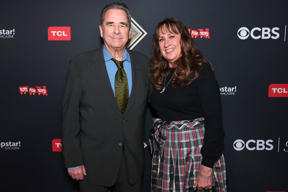 <p>Tiffany Rose/Getty Images</p> Beau Bridges and his wife Wendy attend the 26th Annual Family Film And TV Awards in Los Angeles in Jan. 2024