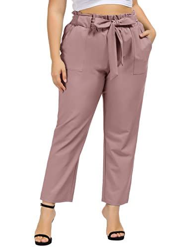 13) Hanna Nikole Womens Casual High Waist Pencil Pants