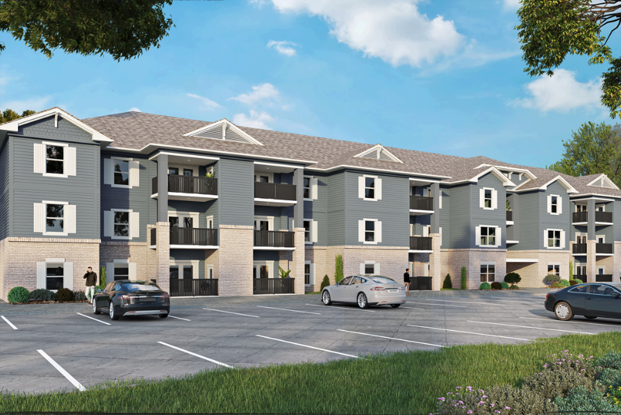 Affordable housing for senior citizens is under construction on Overlook Road. (Photo courtesy: City of Mobile)