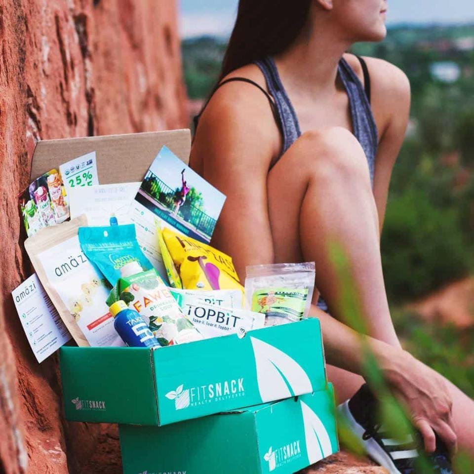 <p><strong>Fitsnack</strong></p><p>Hit those macros while satisfying your tastebuds with FitSnack, a subscription box that helps you <strong>fuel your body with <a href="https://www.goodhousekeeping.com/health/diet-nutrition/a40158034/healthy-snack-awards-2022/" rel="nofollow noopener" target="_blank" data-ylk="slk:healthy snacks" class="link ">healthy snacks</a>.</strong> Each nutritious item is either high in protein, <a href="https://www.goodhousekeeping.com/health/diet-nutrition/g26630133/low-sugar-foods/" rel="nofollow noopener" target="_blank" data-ylk="slk:low in sugar" class="link ">low in sugar</a>, gluten-free, organic, raw, vegan, GMO-free, all-natural or some combination of the above. The contents vary every month to continually introduce you to different snacks.</p>