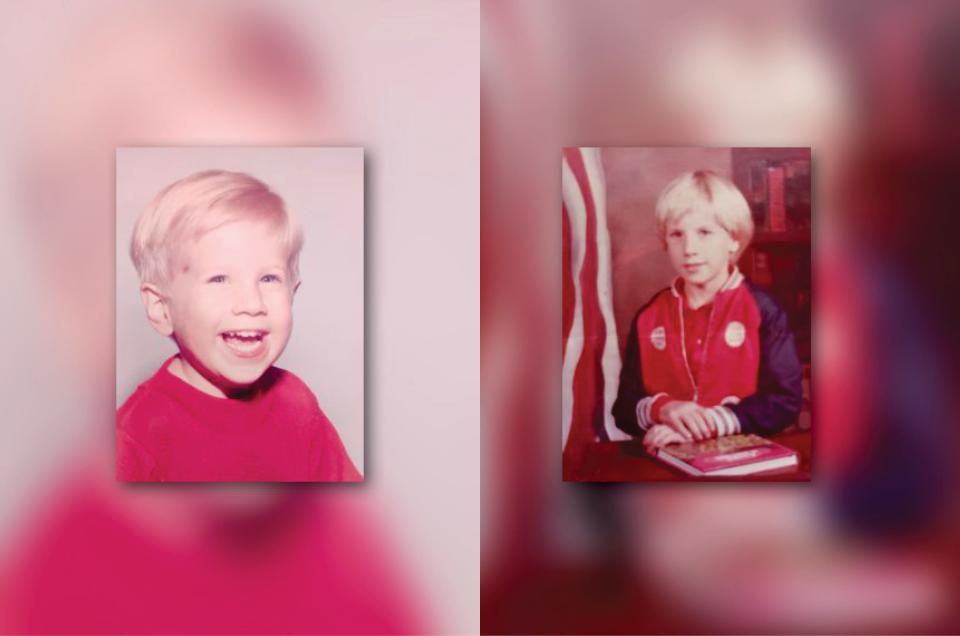 Childhood photos of James Merinar who died in 2015 of a heart attack in Montgomery County.  The family couldn't afford the fee to retrieve his ashes.  But Montgomery County waived the fee in 2019 under a program to reduce the number of unclaimed dead in its custody.