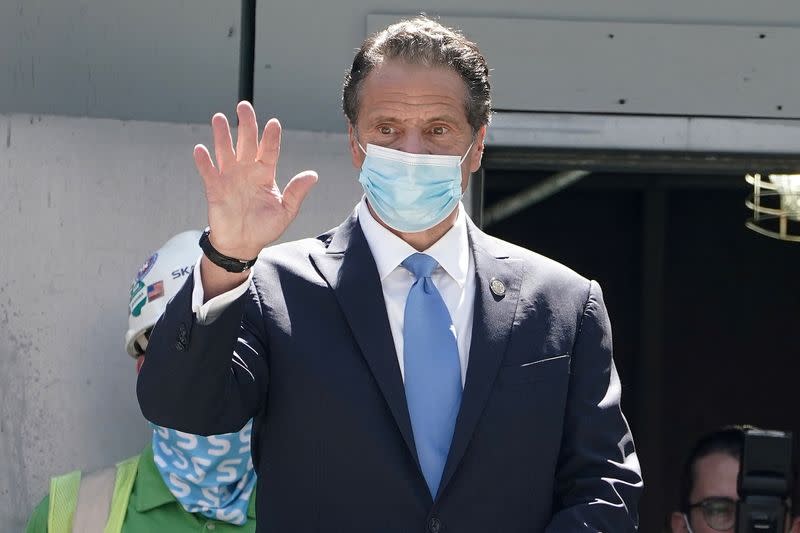 FILE PHOTO: Andrew Cuomo, Governor of New York state at the St. Nicolas National Shrine