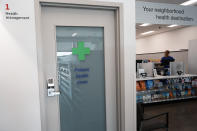 A patient health room is seen at a Walgreens pharmacy store in Deerfield, Ill., Thursday, July 25, 2024. (AP Photo/Nam Y. Huh)